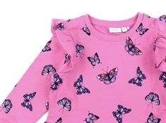 Name It wild orchid sommerfugle sweatkjole